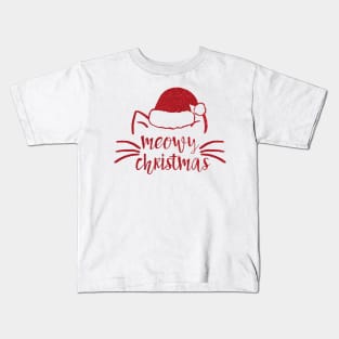 Meowy Christmas Kids T-Shirt